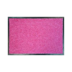 Придверный ковер прорезиненный CLEAN розовый