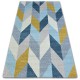 Modern Läufer COZY 8876 Rio - Strukturell zwei Ebenen aus Vlies braun