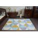 Alfombra de pasillo moderna COZY 8871 Marble, Mármol - Structural dos niveles de vellón gris