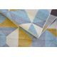 Modern runner COZY 8871 Marble - structural two levels of fleece grey