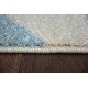 Modern runner COZY 8871 Marble - structural two levels of fleece grey