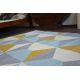 Alfombra de pasillo moderna COZY 8871 Marble, Mármol - Structural dos niveles de vellón gris