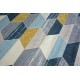Teppich NORDIC HEXAGON greu/blau G4596