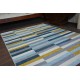 Alfombra moderna COZY 8872 Wall, geométrico, triangulos - Structural dos niveles de vellón gris / azul