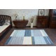 Modern carpet COZY 8875 Wood, tree trunk - structural two levels of fleece grey / blue