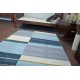 Modern carpet COZY 8875 Wood, tree trunk - structural two levels of fleece grey / blue