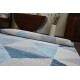 Alfombra de pasillo COZY 8654 Raft, Líneas - Structural dos niveles de vellón gris