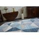 Alfombra de pasillo COZY 8654 Raft, Líneas - Structural dos niveles de vellón gris