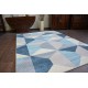 Alfombra de pasillo COZY 8654 Raft, Líneas - Structural dos niveles de vellón gris