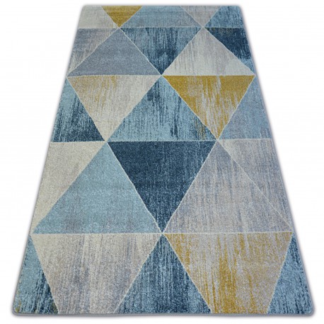 Carpet NORDIC TRIANGLE blue/cream G4584