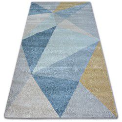 Tapis moderne COZY 8875 Wood, tronc d'arbre - Structural deux niveaux de molleton marron