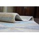 Alfombra moderna COZY 8872 Circulo Wall, geométrico, triangulos - Structural dos niveles de vellón azul