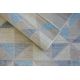 Alfombra moderna COZY 8872 Circulo Wall, geométrico, triangulos - Structural dos niveles de vellón azul