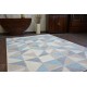 Alfombra moderna COZY 8872 Circulo Wall, geométrico, triangulos - Structural dos niveles de vellón azul