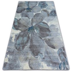 Carpet NORDIC FLOWERS grey/brown FD291
