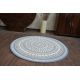 Carpet round FLAT 48695/591 SISAL - stained glass
