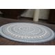 Okrúhly koberec FLAT 48695/591 SISAL - vitráže