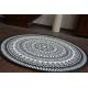 Okrúhly koberec FLAT 48695/690 SISAL - vitráže