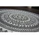 Carpet SISAL COOPER Diamonds, Zigzag 22217 ecru / black