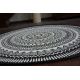 Carpet SISAL COOPER Diamonds, Zigzag 22217 ecru / black
