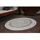 Okrúhly koberec FLAT 48695/768 SISAL - vitráže