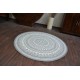 Carpet round FLAT 48695/637 SISAL - stained glass