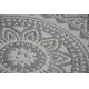 Kilimas Apskritas kilimas sizalio virvelės FLAT 48695/637 vitražas