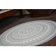 Carpet round FLAT 48695/637 SISAL - stained glass