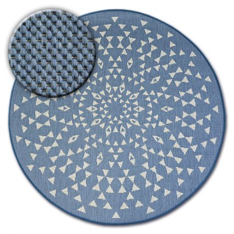 Alfombra sisal COOPER Mosaico, Triangulos 22222 crudo / negro