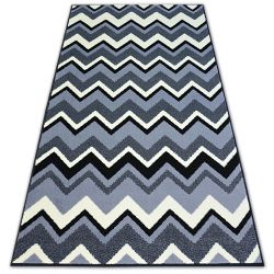 Alfombra BCF BASE ZIGZAG 3812 Zigzag negro/gris