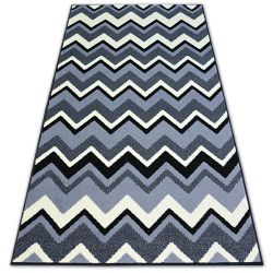 Koberec BCF BASE ZIGZAG 3812 CIKCAK černá/šedá