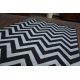 Carpet BCF BASE CLINED 3898 ZIGZAG black/grey