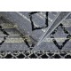 Covor pentru copii JUMPY cerc Patchwork, Scrisori, Numere gri / portocale / albastru
