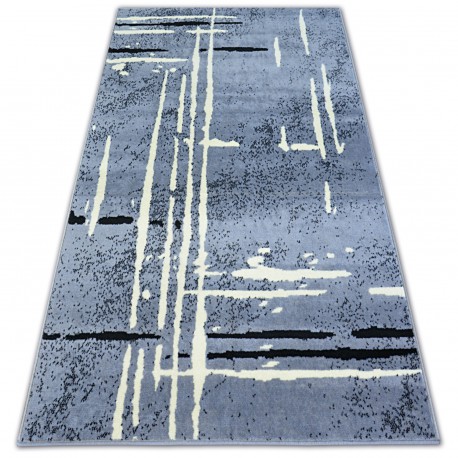 Tapis BCF BASE FUZZY 3909 LIGNES gris/noir