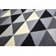 Alfombra BCF BASE TRIANGLES 3813 Triángulos negro/gris
