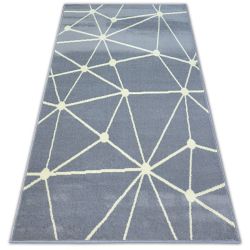 Tapis BCF BASE GALAXY 3925 TRIANGLES gris