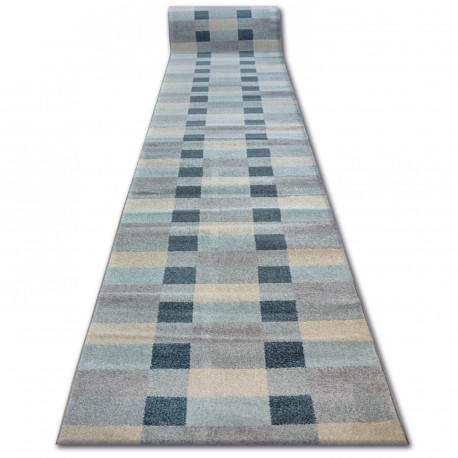 модерен килим COZY 8654 Raft, линии structural две нива на руно сив