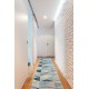 Tapis moderne COZY 8876 Rio - Structural deux niveaux de molleton bleu
