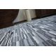 Kulatý pratelný koberec LAPIN shaggy protiskluzový, slonová kost / černý