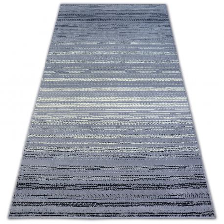 Alfombra de lavado moderna LAPIN shaggy antideslizante marfil / marrón