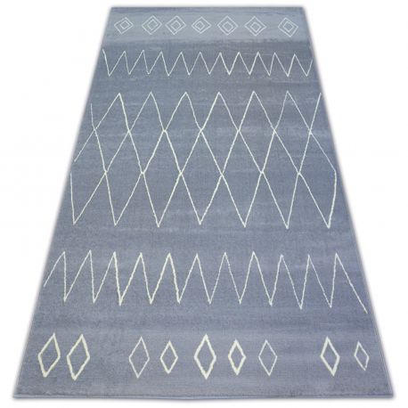 Tapis BCF BASE TRAIL 3967 LOSANGES gris