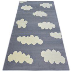 Tapis BCF FLASH CLOUDS 3978 PETITS NUAGES gris