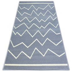 Tapis BCF BASE CROOKED 3962 ZIGZAG gris
