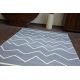 Модерен перален килим LAPIN кръг shaggy, против хлъзгане слонова кост / шоколад