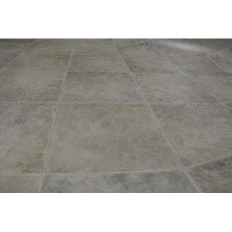 Modern MEFE carpet Circle 6184 Paving brick - structural two levels of fleece dark grey 