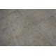 Modern MEFE carpet Circle 6184 Paving brick - structural two levels of fleece dark grey 