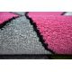 Dětský kulatý koberec JOY Snowflake, Sněhová vločka, strukturální, dvě vrstvy rouna, béžová, krémová