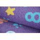 Fitted carpet for kids NUMBERS purple numbers, alphabet, digits