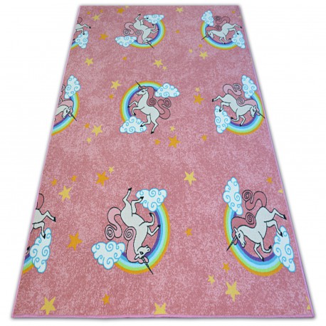 Dětský koberec UNICORN Jednorožec růžový