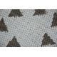 Koberec SISAL COOPER Aztécký, Etno 22235 ecru / černý